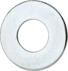 Value Collection - 1-1/8" Screw, Grade 2 Steel USS Flat Washer - 1.243" ID x 2.78" OD, 0.192" Thick, Zinc-Plated Finish - Exact Tooling