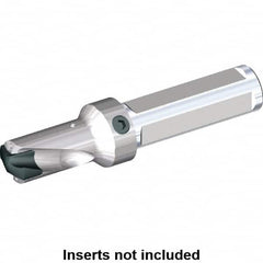 Kennametal - 32 to 36mm Diam, 1xD, 36.07mm Max Depth, 1-1/4" Shank Diam, 60.6mm Flute, 165.1mm OAL, Replaceable Tip Drill - KSEM3250 Insert, 9 Seat Size, Series KSEM - Exact Tooling