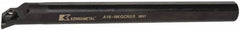 Kennametal - NP.., 17.5° Lead Angle A-NKQC Internal Right Hand Indexable Profiling Toolholder - 1" Shank Width, 12" Long, Steel, Through Coolant - Exact Tooling