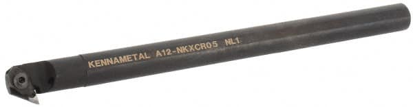 Kennametal - NP.., 5° Lead Angle A-NKXC Internal Right Hand Indexable Profiling Toolholder - 3/4" Shank Width, 10" Long, Steel, Through Coolant - Exact Tooling