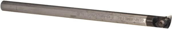 Kennametal - NP.., 5° Lead Angle E-NKLC Internal Right Hand Indexable Profiling Toolholder - 5/8" Shank Width, 10" Long, Carbide, Through Coolant - Exact Tooling