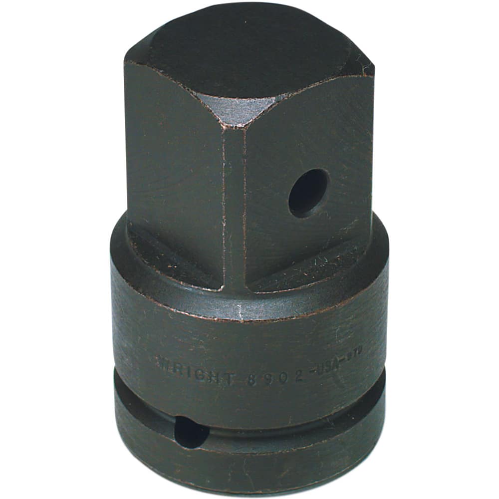 Wright Tool & Forge - Socket Adapters & Universal Joints; Type: Impact Drive Adaptor ; Male Size: 1-1/2 ; Female Size: 1 ; Overall Length (Inch): 3-1/2 - Exact Tooling