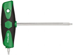 Wiha - T10 T-Handle Cushion Grip Torx Key Set - 100mm Length Under Head, T10 Torx Size - Exact Tooling