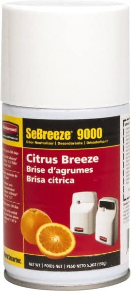 Rubbermaid - 5.3 oz Air Freshener Dispenser Aerosol Refill - Citrus, Compatible with 5137 & 5169 Units - Exact Tooling