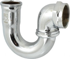 Federal Process - 1-1/2 Outside Diameter, 17 Gauge, Adjustable Sink Traps - Chrome Coated, Brass - Exact Tooling