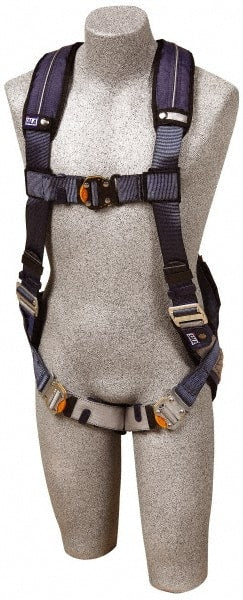 DBI/SALA - 420 Lb Capacity, Size M, Full Body Construction Safety Harness - Polyester Webbing, Quick Connect Leg Strap, Quick Connect Chest Strap - Exact Tooling