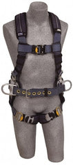 DBI/SALA - 420 Lb Capacity, Size S, Full Body Construction Safety Harness - Polyester Webbing, Side D-Ring, Quick Connect Leg Strap, Quick Connect Chest Strap - Exact Tooling