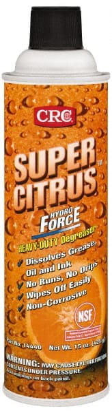 CRC - 20 oz Aerosol Cleaner/Degreaser - Aerosol, Citrus - Exact Tooling