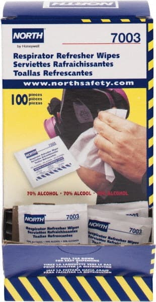 North - Facepiece Alcohol Wipes - Individually Wrapped - Exact Tooling