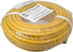 PRO-SOURCE - 1/4" ID x 15/32" OD 50' Long Multipurpose Air Hose - MNPT x MNPT Ends, 300 Working psi, 23 to 150°F, 1/4" Fitting, Yellow - Exact Tooling