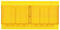 Master Lock - 1 Piece, Empty Polycarbonate Lockout Device and Tag Station - 22 Inch Wide x 11 Inch High x 4-1/8 Inch Deep, Yellow - Exact Tooling