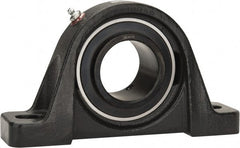 Browning - 2-3/16" ID, 8-13/16" OAL x 4-31/32" OAH Pillow Block - 6,601 Lb Static Cap, 9,752 Lb Dyn Cap, 6-15/16" Btw Mnt Hole Ctrs, 2-1/2" Base-to-Ctr Ht, Cast Iron - Exact Tooling