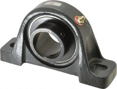 Browning - 1-3/4" ID, 7-3/8" OAL x 4-1/4" OAH Pillow Block - 5,216 Lb Static Cap, 7,889 Lb Dyn Cap, 5-21/32" Btw Mnt Hole Ctrs, 2-1/8" Base-to-Ctr Ht, Cast Iron - Exact Tooling