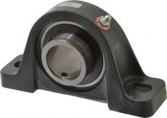 Browning - 1-1/2" ID, 7-1/8" OAL x 3-15/16" OAH Pillow Block - 4,467 Lb Static Cap, 7,340 Lb Dyn Cap, 5-3/8" Btw Mnt Hole Ctrs, 1-15/16" Base-to-Ctr Ht, Cast Iron - Exact Tooling