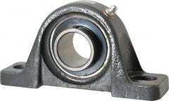 Browning - 1-1/4" ID, 6-3/16" OAL x 3-5/32" OAH Pillow Block - 2,567 Lb Static Cap, 4,381 Lb Dyn Cap, 4-5/8" Btw Mnt Hole Ctrs, 1-9/16" Base-to-Ctr Ht, Cast Iron - Exact Tooling