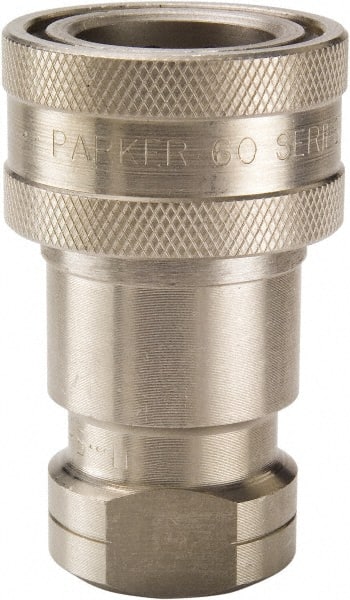 Parker - 1-5/16-12 SAE ORB 303 Stainless Steel Hydraulic Hose Female Straight Thread Coupler - 1,000 psi, 50 GPM, Series 60 - Exact Tooling