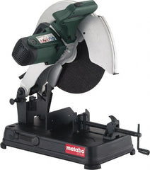 Metabo - 14" Blade Diam, 1" Arbor Hole, Miter Chop Chop & Cutoff Saw - 4,100 RPM, 110 Volts - Exact Tooling