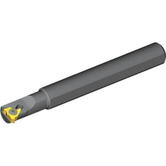 Vargus - Internal/External Thread, Right Hand Cut, 0.63" Shank Width x 0.6" Shank Height Indexable Threading Toolholder - 3.94" OAL, 2IR Insert Compatibility, OVR Toolholder, Series Miniature Round Shank - Exact Tooling
