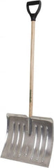 True Temper - 18 Inch Wide Blade x 15 Inch High Blade Snow Shovel - 38 Inch Long Ash Shaft Handle with Poly D-Grip - Exact Tooling