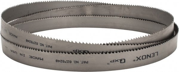 Lenox - 4 to 6 TPI, 11' 6" Long x 1-1/4" Wide x 0.042" Thick, Welded Band Saw Blade - Bi-Metal, Toothed Edge, Raker Tooth Set, Flexible Back, Contour Cutting - Exact Tooling