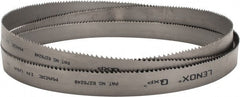 Lenox - 4 to 6 TPI, 11' 6" Long x 1-1/4" Wide x 0.042" Thick, Welded Band Saw Blade - Bi-Metal, Toothed Edge, Raker Tooth Set, Flexible Back, Contour Cutting - Exact Tooling