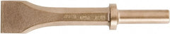 Ampco - 1-3/4" Head Width, 8" OAL, Replacement Chisel - Round Drive, Round Shank - Exact Tooling