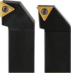 Seco - STFC, Right Hand Cut, 90° Lead Angle, 25mm Shank Height x 25mm Shank Width, Neutral Rake Indexable Turning Toolholder - 150mm OAL, TC..16T3.. Insert Compatibility, Series Screw Lock - Exact Tooling