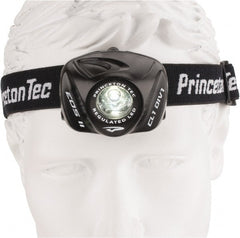 Princeton Tec - White LED Bulb, 105 Lumens, Hands-free Flashlight - Black Plastic Body, 3 AAA Batteries Included - Exact Tooling