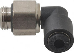 Legris - 4mm Outside Diam, 1/8 BSPP, Nylon Push-to-Connect Tube Male Swivel Elbow - 290 Max psi, Tube to Male BSPP Connection, Buna Nitrile O-Ring - Exact Tooling