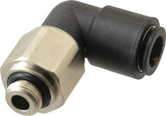 Legris - 8mm Outside Diam, 1/8 BSPP, Nylon Push-to-Connect Tube Male Swivel Elbow - 290 Max psi, Tube to Male BSPP Connection, Buna Nitrile O-Ring - Exact Tooling