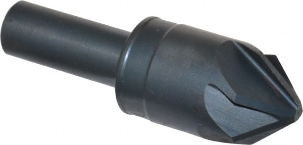 M.A. Ford - 7/8" Head Diam, 1/2" Shank Diam, 6 Flute 82° High Speed Steel Countersink - Exact Tooling