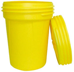 Eagle - 30 Gallon Closure Capacity, Screw On Closure, Yellow Lab Pack - 5 Gallon Container, Polyethylene, 396 Lb. Capacity, UN 1H2/X120/S; UN 1H2/Y180/S Listing - Exact Tooling