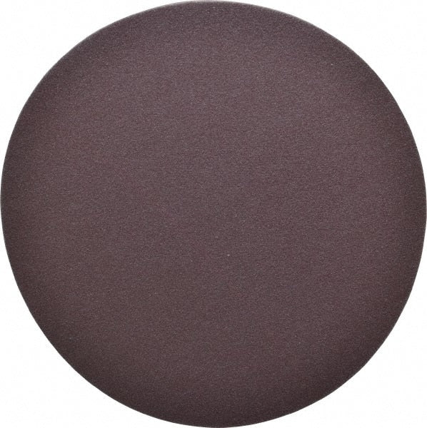 Norton - 6" Diam, 180 Grit Aluminum Oxide Adhesive PSA Disc - Fine Grade, Brown, X Weighted Backing, Flexible - Exact Tooling
