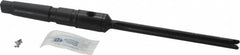 Allied Machine and Engineering - Series Y, 3/8 to 27/64" Diam, 2MT Taper Shank, Straight Flute Spade Drill - 4-3/8" Max Depth, 6-19/32" Body Length, 9-7/16" OAL, Extended Length, Through Coolant - Exact Tooling