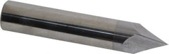 Accupro - 3/4" Diam 2 Flute Single End Solid Carbide Chamfer Mill - Exact Tooling