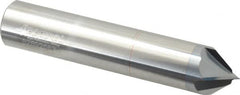 Accupro - 3/4" Diam 4 Flute Single End Solid Carbide Chamfer Mill - Exact Tooling