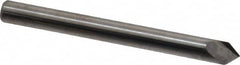 Accupro - 3/16" Diam 2 Flute Single End Solid Carbide Chamfer Mill - Exact Tooling