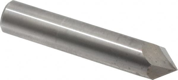 Accupro - 3/4" Diam 2 Flute Single End Solid Carbide Chamfer Mill - Exact Tooling