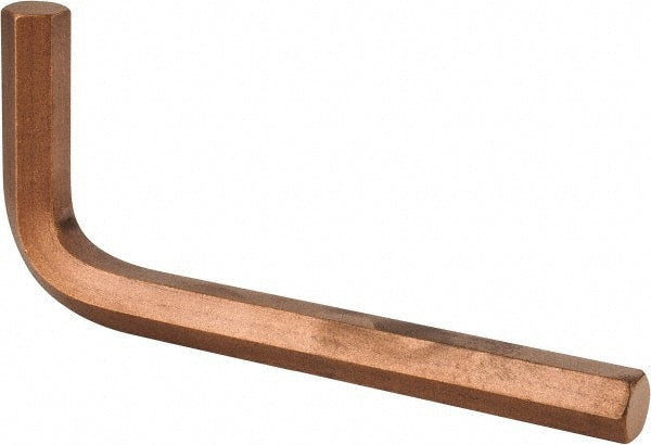 Ampco - 13mm Hex, Long Arm, Nonsparking Hex Key - 135mm OAL, Metric System of Measurement - Exact Tooling