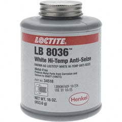 Loctite - 16 oz Brush Top High Temperature Anti-Seize Lubricant - Graphite, 2,000°F - Exact Tooling