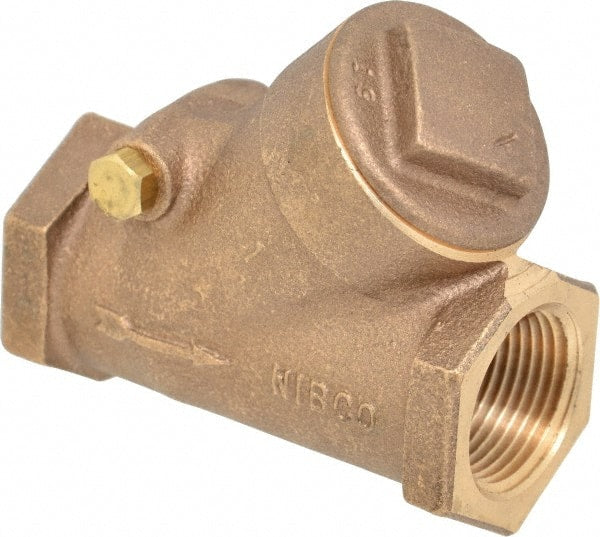 NIBCO - 1" Bronze Check Valve - Y-Pattern, FNPT x FNPT, 400 WOG - Exact Tooling