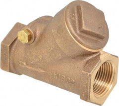 NIBCO - 1" Bronze Check Valve - Y-Pattern, FNPT x FNPT, 400 WOG - Exact Tooling