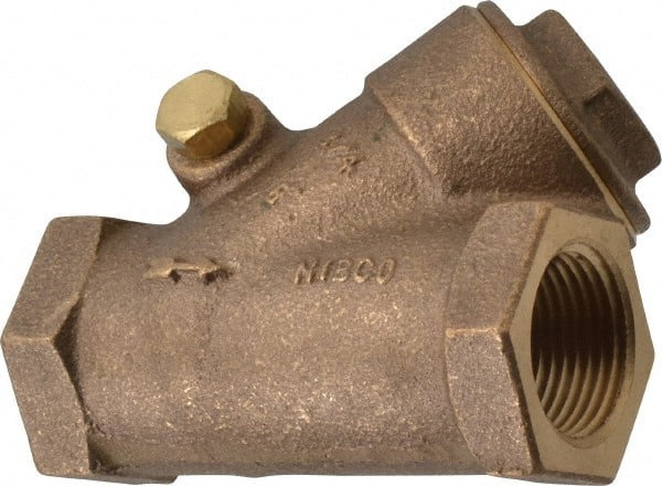 NIBCO - 3/4" Bronze Check Valve - Y-Pattern, FNPT x FNPT, 400 WOG - Exact Tooling