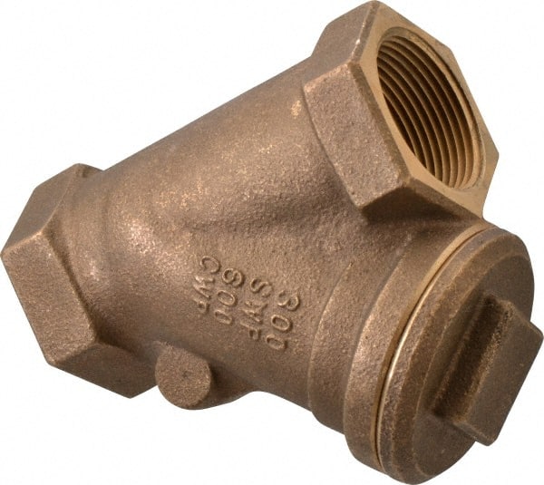 NIBCO - 1-1/4" Bronze Check Valve - Y-Pattern, FNPT x FNPT, 600 WOG - Exact Tooling