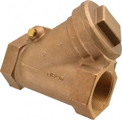 NIBCO - 2" Bronze Check Valve - Y-Pattern, FNPT x FNPT, 600 WOG - Exact Tooling