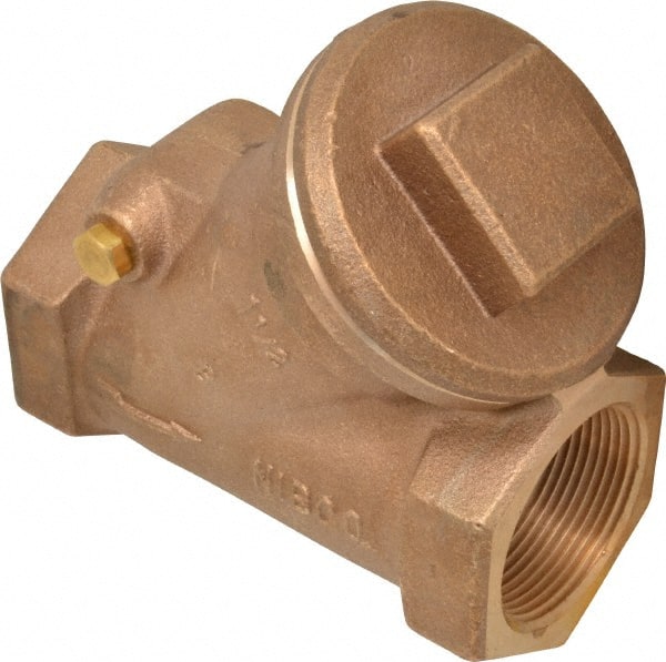 NIBCO - 1-1/2" Bronze Check Valve - Y-Pattern, FNPT x FNPT, 600 WOG - Exact Tooling