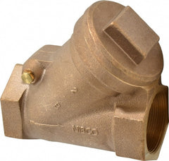 NIBCO - 2" Bronze Check Valve - Y-Pattern, FNPT x FNPT, 600 WOG - Exact Tooling