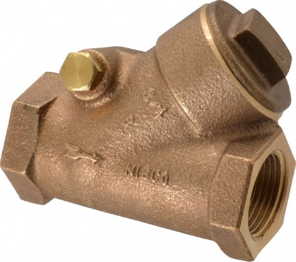 NIBCO - 3/4" Bronze Check Valve - Y-Pattern, FNPT x FNPT, 600 WOG - Exact Tooling