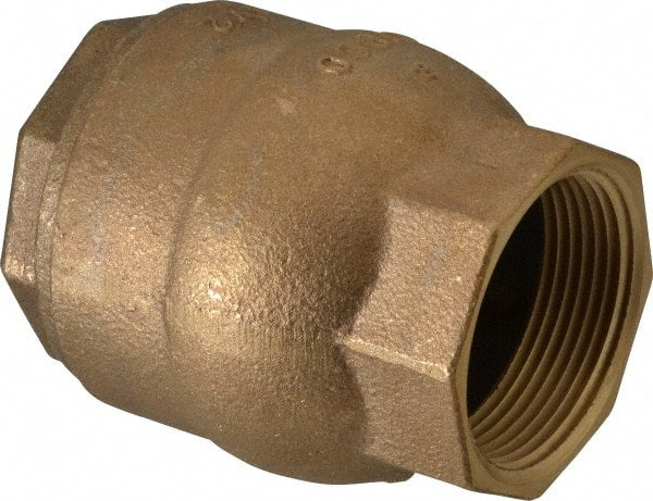 NIBCO - 1-1/2" Bronze Check Valve - Inline, FNPT x FNPT, 250 WOG - Exact Tooling