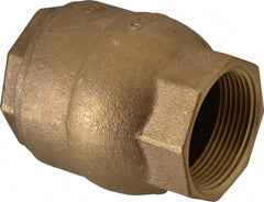 NIBCO - 1-1/2" Bronze Check Valve - Inline, FNPT x FNPT, 250 WOG - Exact Tooling